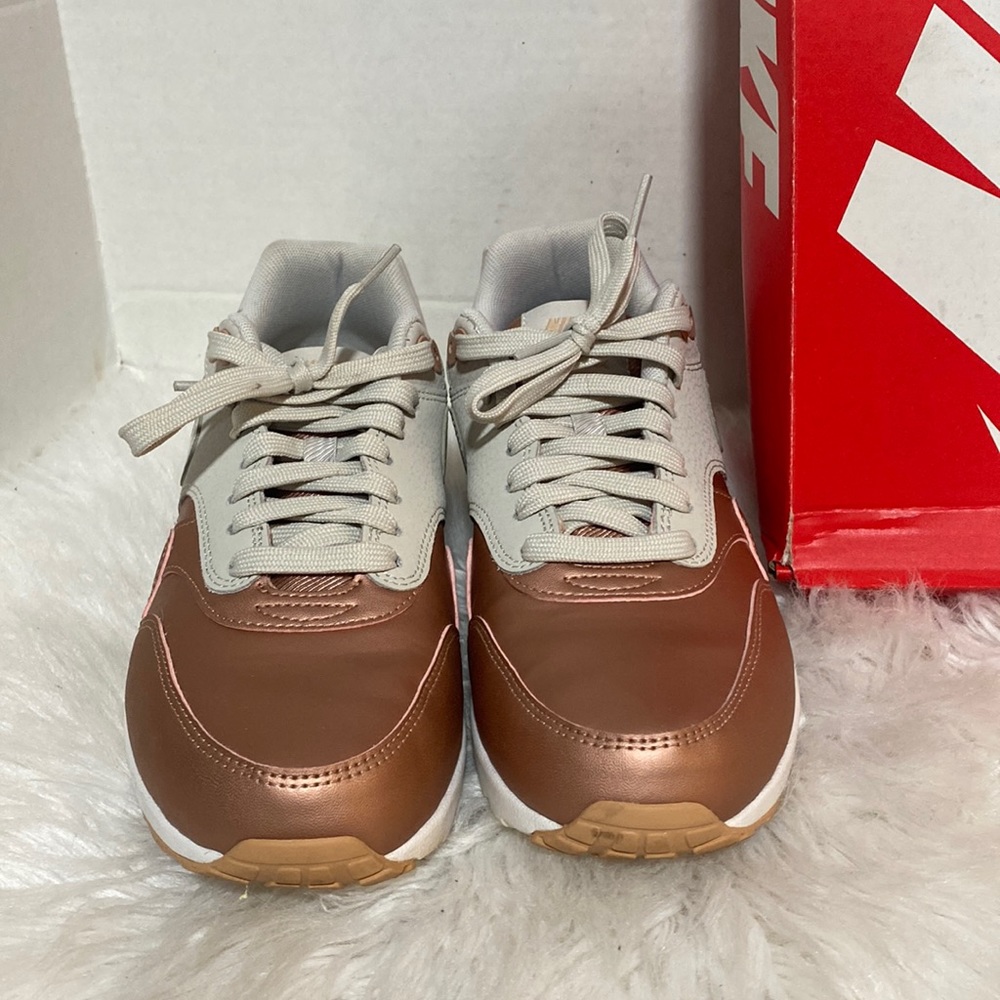 WOMEN NIKE AIR MAX 1 ULTRA SE "METALLIC TOE" SNEAKERS SHOES SIZE 8 (861711 001)